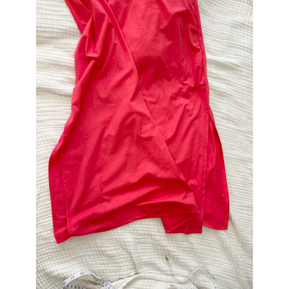 Women's Newshows Coral Tie-Waist Midi Dress XL Cotton Poly Spandex NWT - Picture 9 of 10